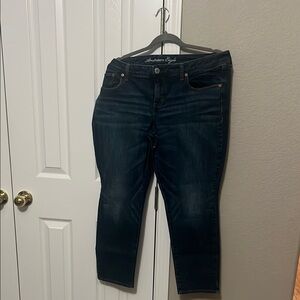 American Eagle Outfitters Blue Jeans 18 Short- Streach!